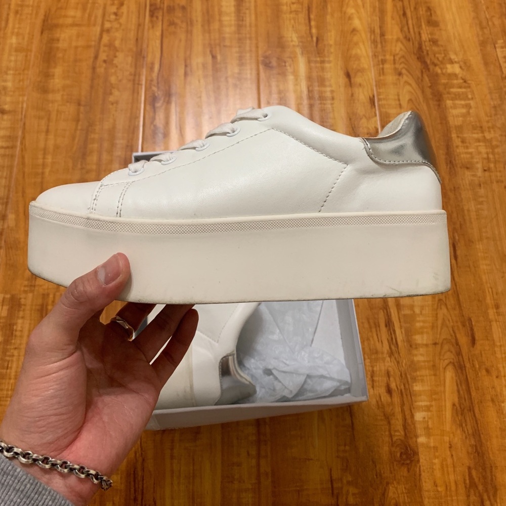 White Platform Sneakers